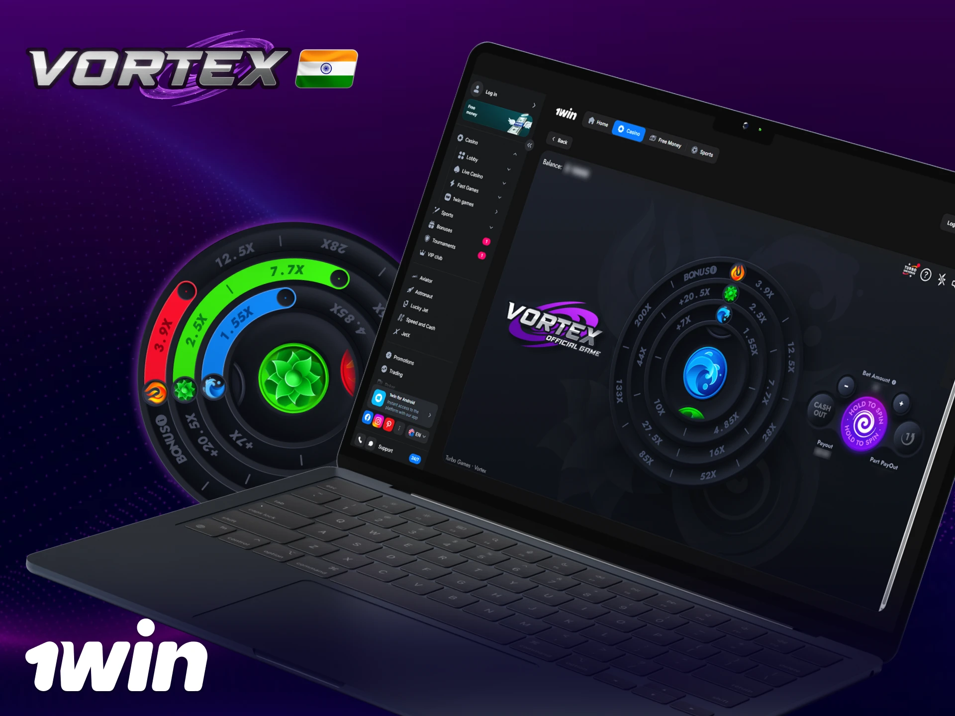 Play Vortex game at 1win Casino – fast gameplay, bonuses, and secure deposits
