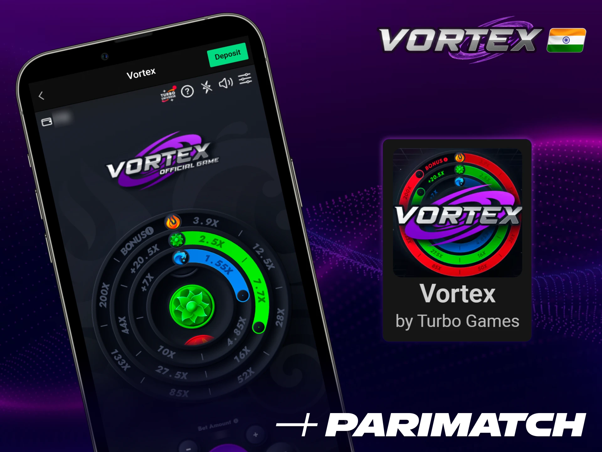 Get the Parimatch Vortex app and enjoy fast casino gaming and real cash rewards