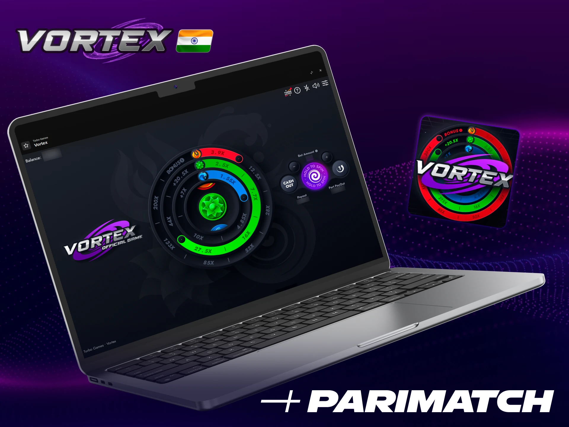 Vortex casino game at Parimatch – play online and claim welcome rewards