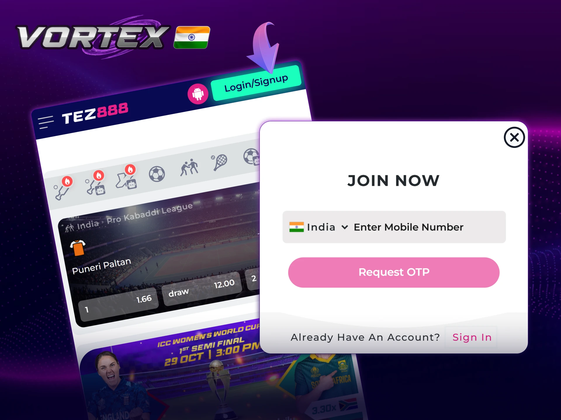 Tez888 sign-up guide India – registration steps for new users